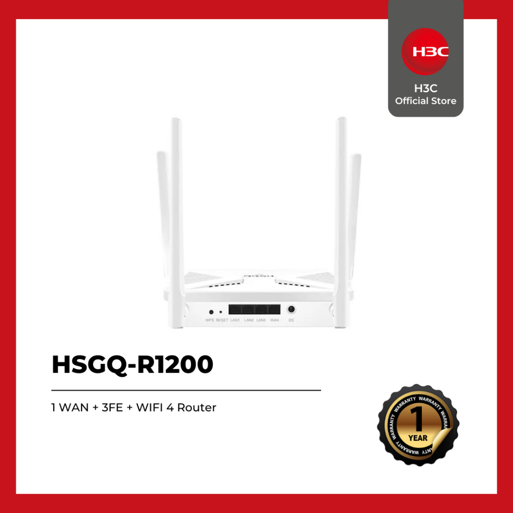 Jual HSGQ-R1200 - 1 WAN + 3FE + WIFI 4 Router | Shopee Indonesia