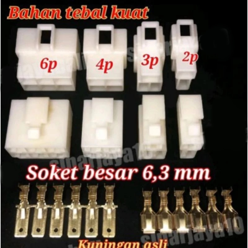 Jual SOKET KABEL PIN BESAR BAHAN NYLON SOKET MOTOR MOBIL OTOMOTIF ...