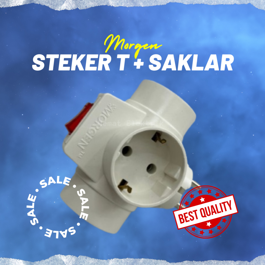 Jual Terminal Listrik Colokan 3 Lubang Steker T Saklar Lampu ON OFF ...