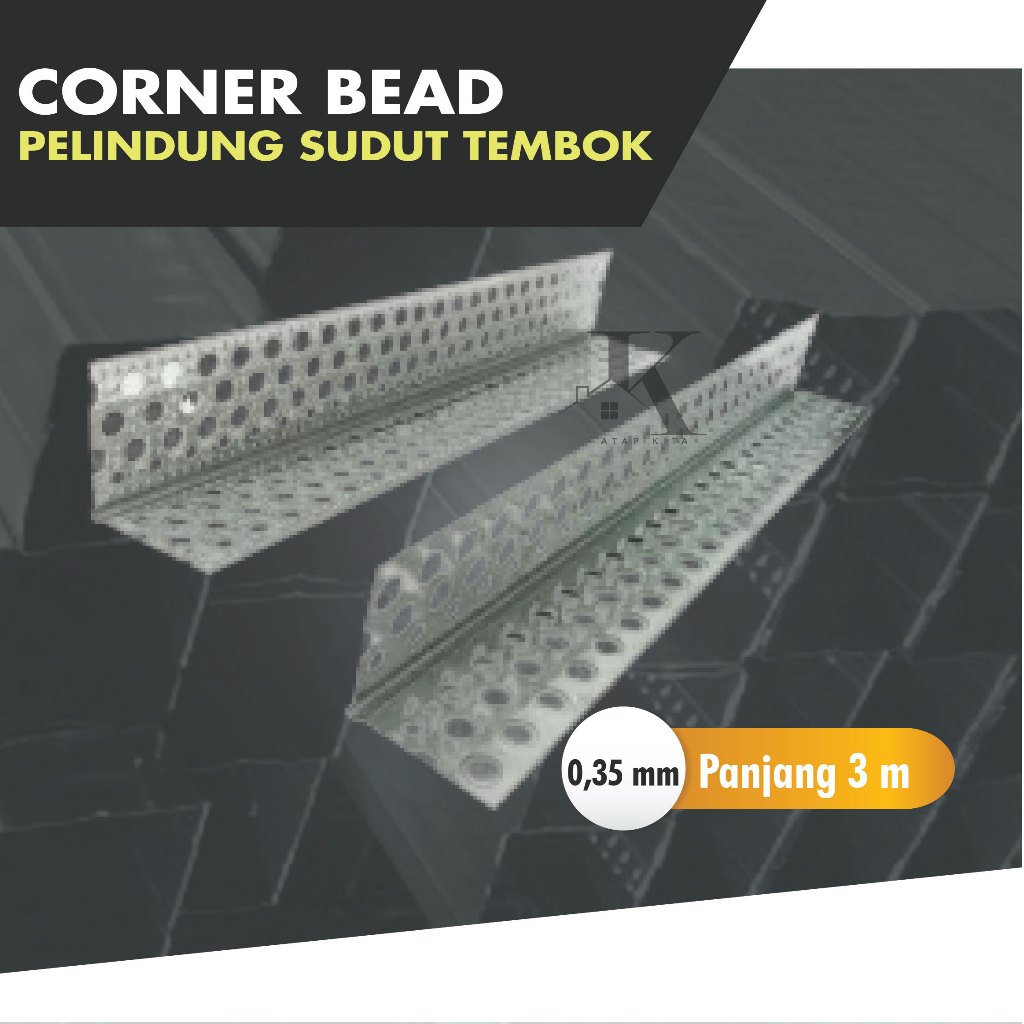 Jual Corner Bead / Sudutan Partisi Gypsum /Papan Semen / Pelindung ...