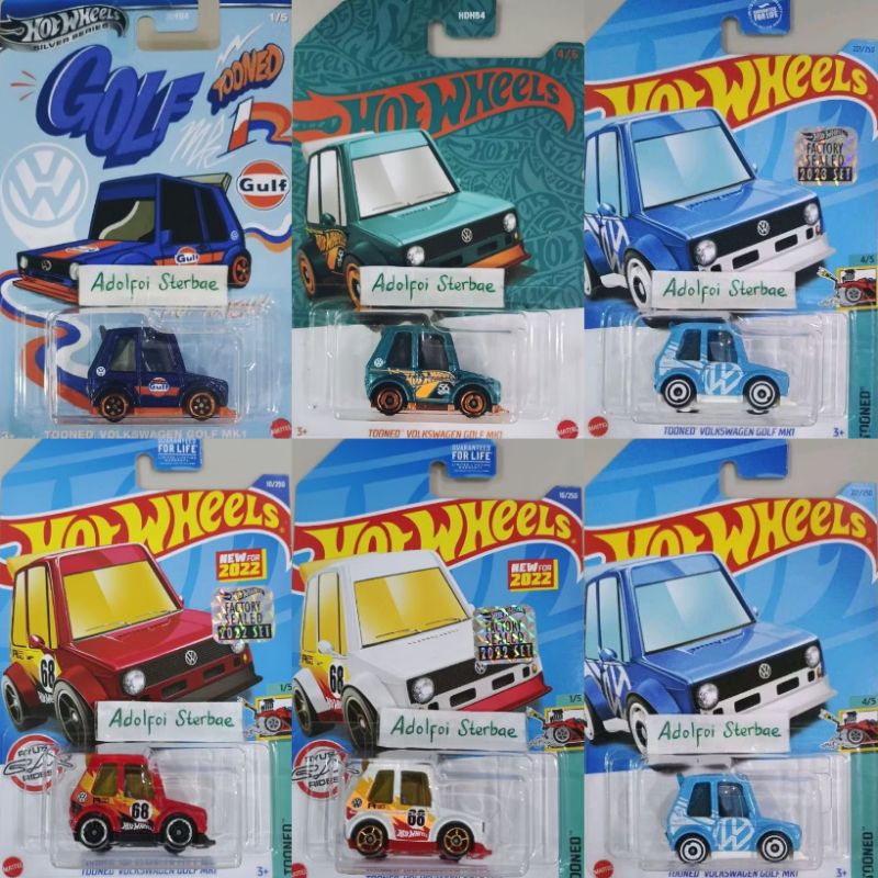 Jual hotwheels hot wheels tooned vw volkswagen golf mk1 ryu's rides 68 ...