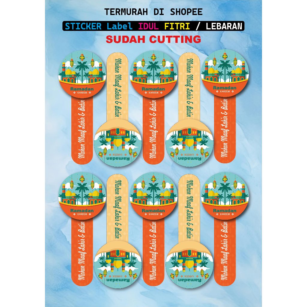 Jual Sticker Idul Fitri Sticker Segel Toples Lebaran Kue Kering Ramadan ...