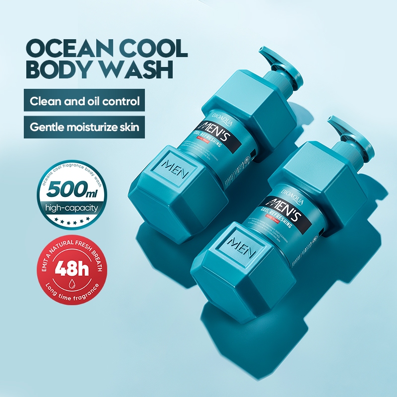 Men Body Wash Sabun Mandi Pria Pembersihan Kuat foto 1