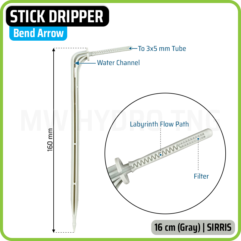 Jual Stick Dripper Bend Arrow - Drip Stik Bengkok - Hidroponik Irigasi ...