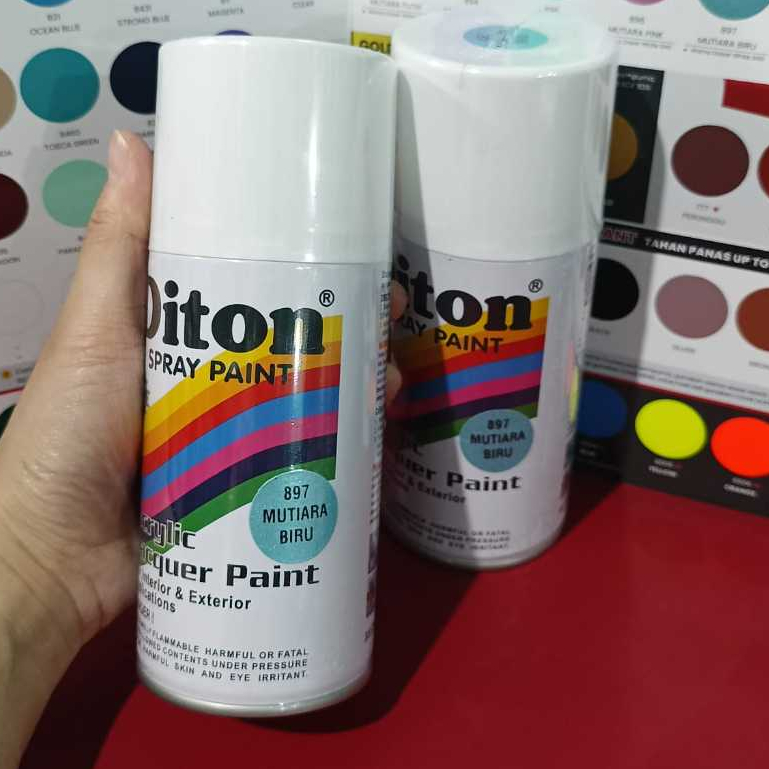 Jual Pilox Pilok Cat Semprot DITON Spray Paint 897 MUTIARA BIRU PEARL ...