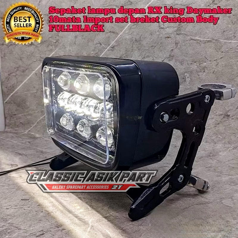 Jual Lampu daymaker day rx king rxk full black set kupingan bpro ...