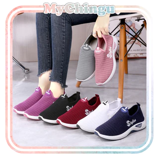 Chingu Sepatu Sneakers Wanita Rajut Tanpa Kotak