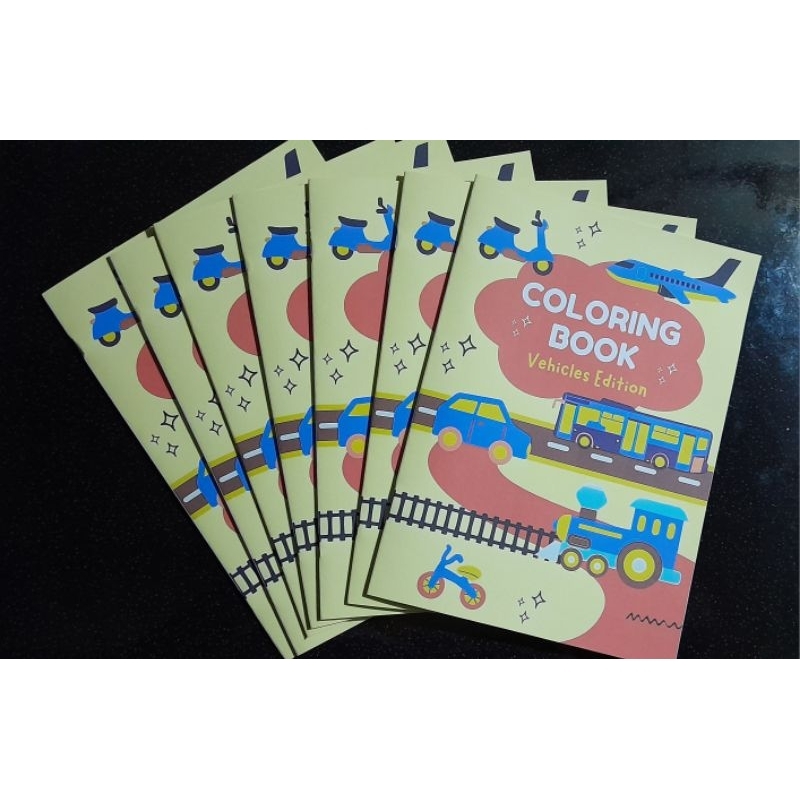 Jual Buku Mewarnai Anak tema kendaraan murah A5 | Shopee Indonesia