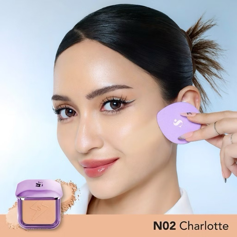 Jual SOMETHINC Copy Paste Powder Foundation (preloved) | Shopee Indonesia
