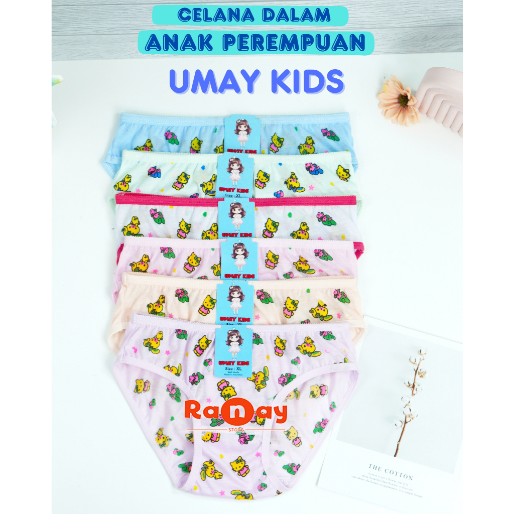 Little M Satuan Full Print Daisy Celana Dalam Bayi Perempuan