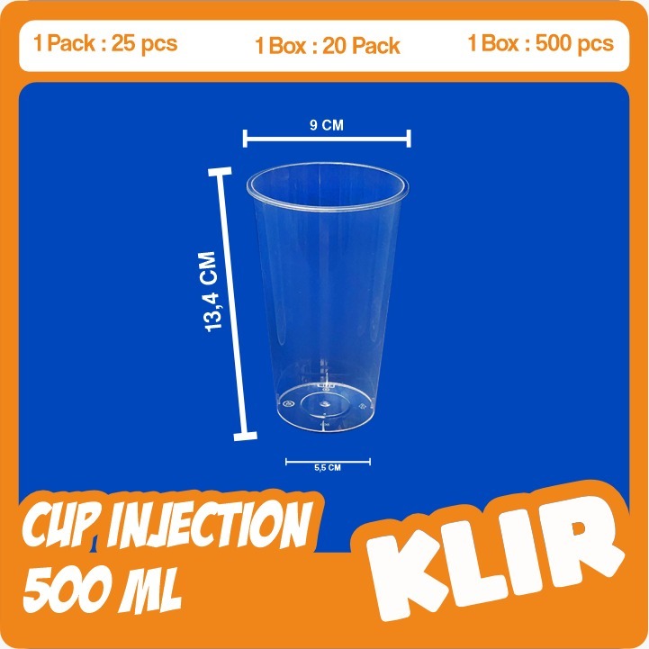 Jual Cup Injection/Gelas Plastik Bening Tebal/ Gelas Thinwall ukuran ...