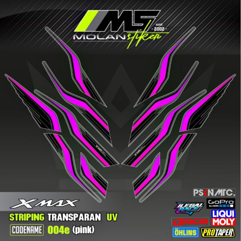 Jual Decal Sticker Striping Variasi Transparan Uv Xmax Connected Xmax ...