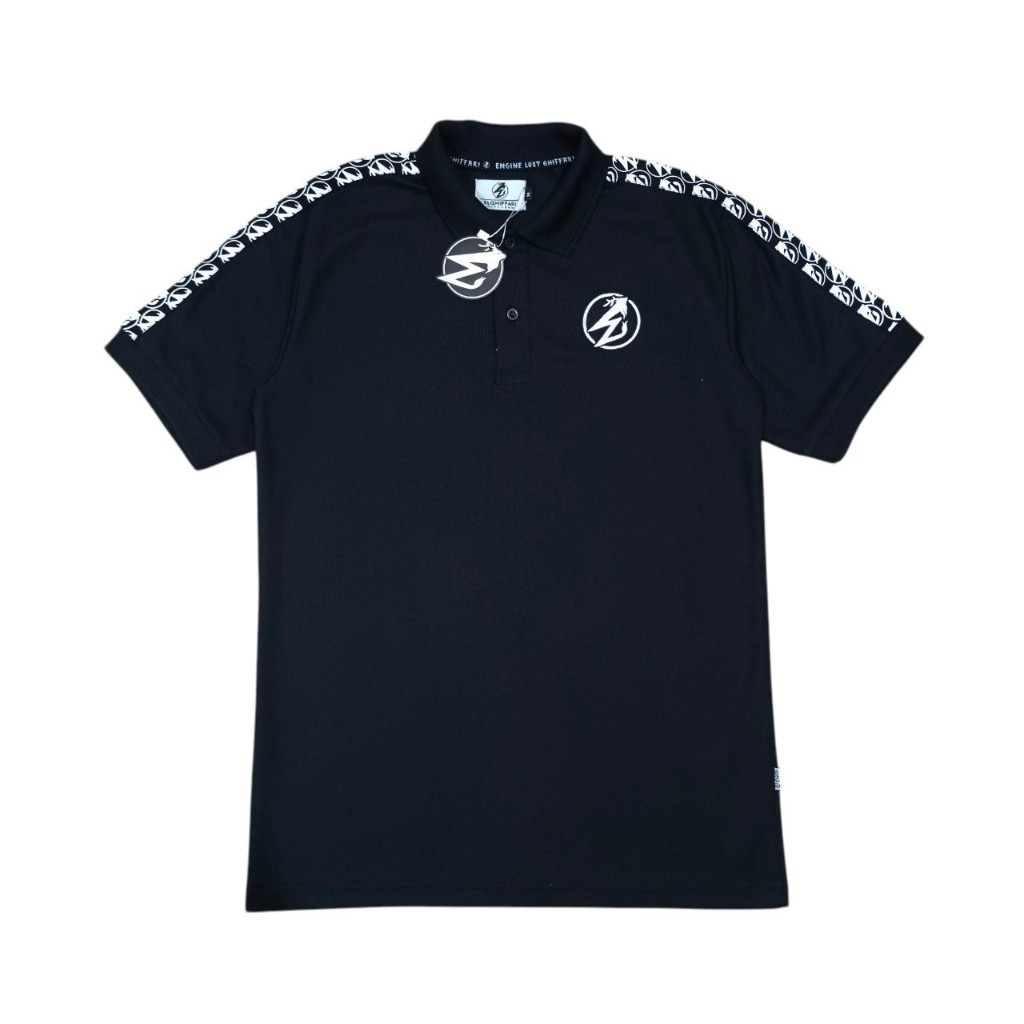 Jual Elghiffari Polo Shirt Taped Black ELGF | Shopee Indonesia