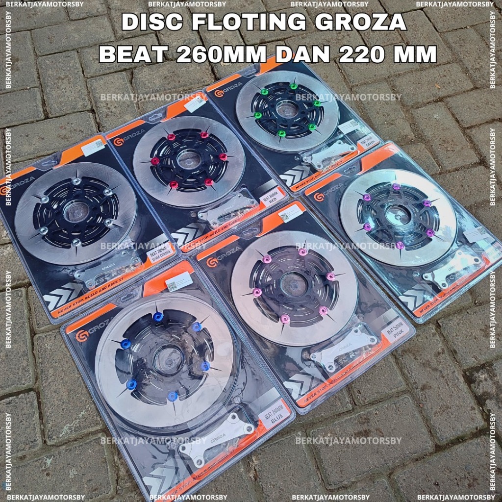 Jual PIRINGAN CAKRAM DEPAN FLOATING GROZA 260MM 220MM BEAT SCOOPY VARIO ...