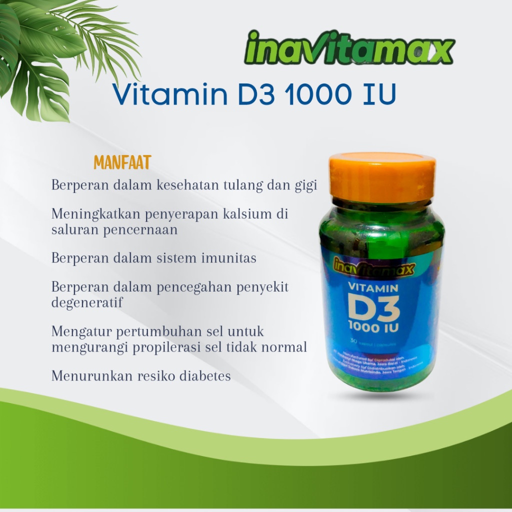 Jual INAVITAMAX VITAMIN D3 1000 IU @30 | Shopee Indonesia
