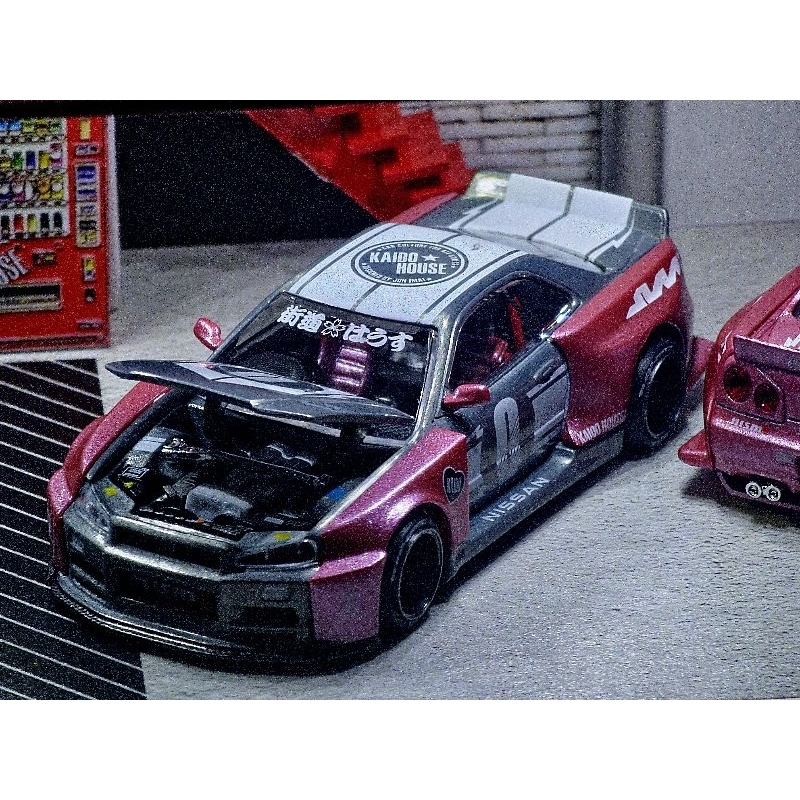 Jual Mini Gt X Kaido Hous R34 Pink Chase | Shopee Indonesia