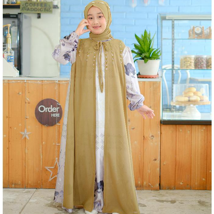 Jual [ALTAIR KIDS] Senandung Dress Kids Gamis Anak Armani Silk Import ...