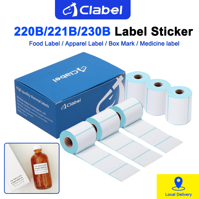 Jual PAKET 3 GULUNG: CLABELKertas Label Mesin Cetak, Stiker Label Harga ...