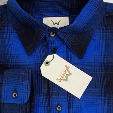 Woodsman Kemeja Flanel Royal Blue Highland
