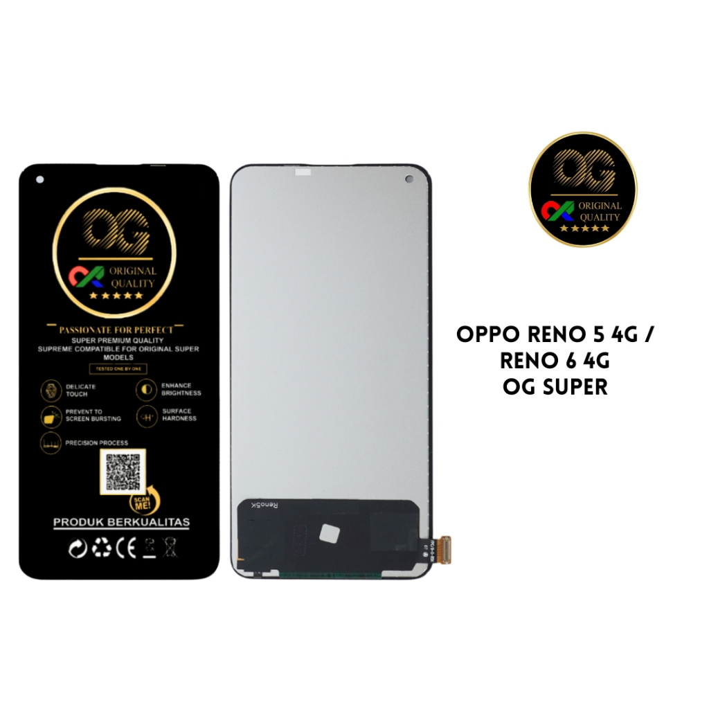 Jual ( OG SUPER ) LCD OPPO RENO 5 4G / RENO 6 4G FULLSET | Shopee Indonesia
