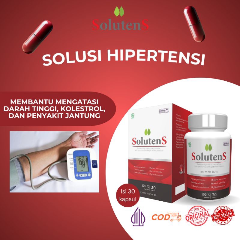 SolutenS Original 11x Lebih Cepat Meringankan Tekanan Darah Tinggi