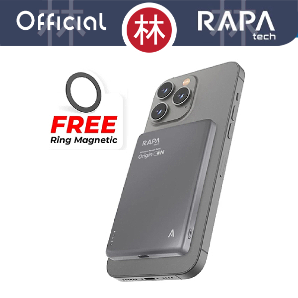 Jual RAPAtech PB3031 - ORIGIN ON - 5000 10000 mAh Powerbank Wireless ...