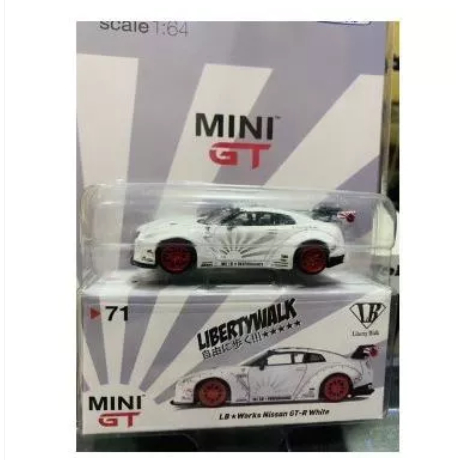 Jual Mini GT No 71 LB Works Nissan GTR R35 White w/ Red Wheel ToysRus ...