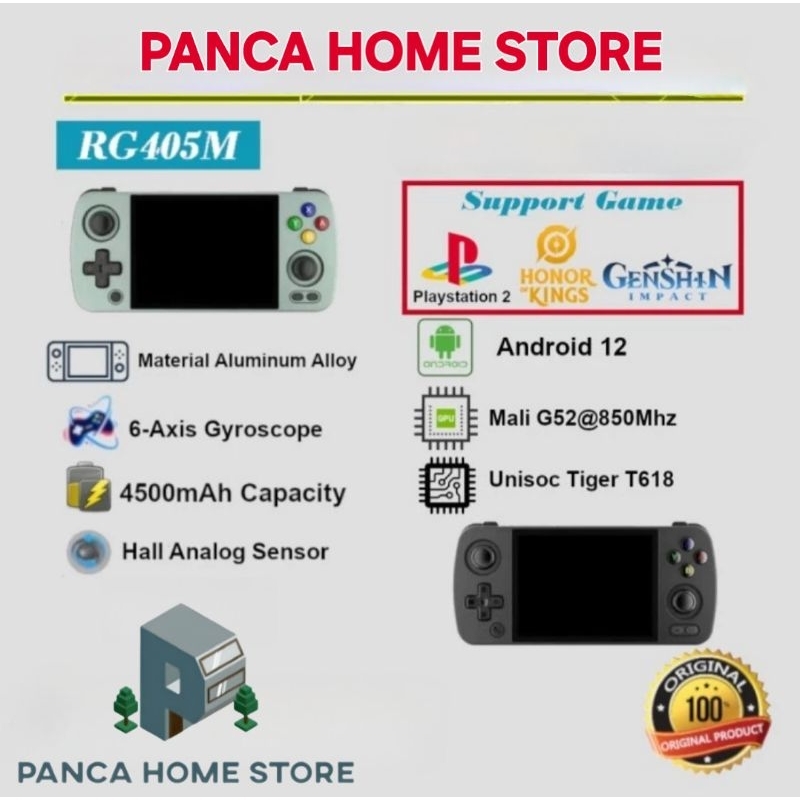 Jual ANBERNIC RG405M BLACK 256 GB GAMMA OS | Shopee Indonesia