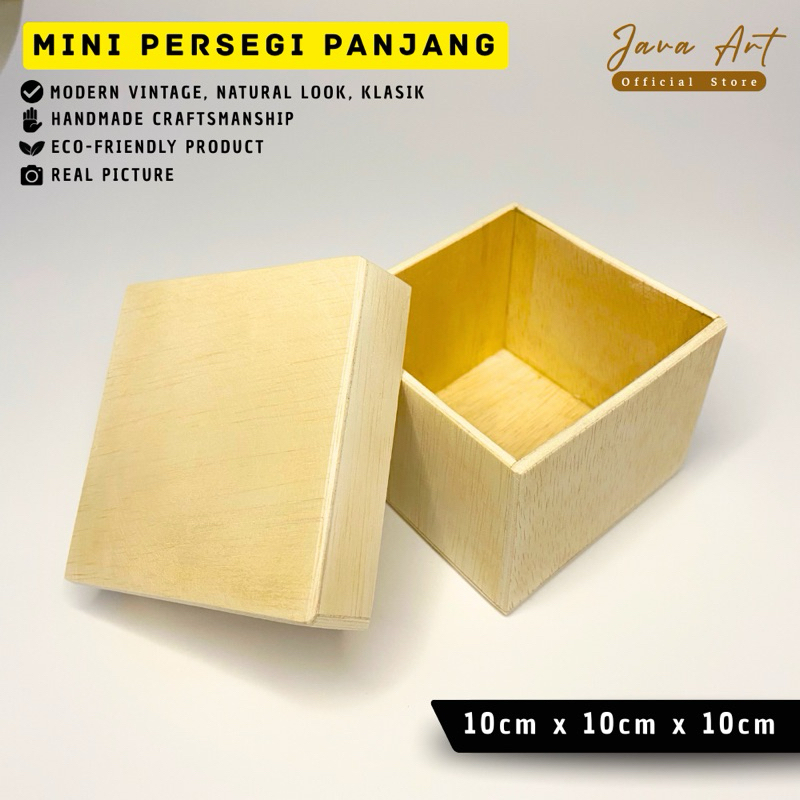 Jual KOTAK KAYU SOUVERNIR GIFT BOX UKURAN 10cm × 10 cm × 10cm | Shopee ...