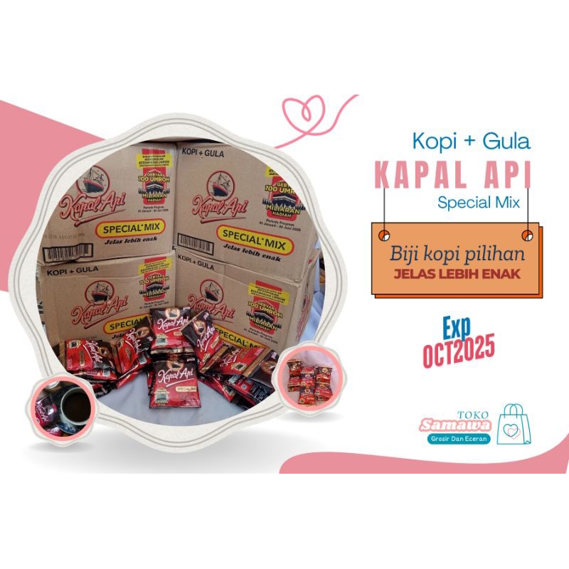 Jual SAMAWA - KOPI KAPAL API SPESIAL MIX 23 GRAM DUS ISI 12 RENCENG ...