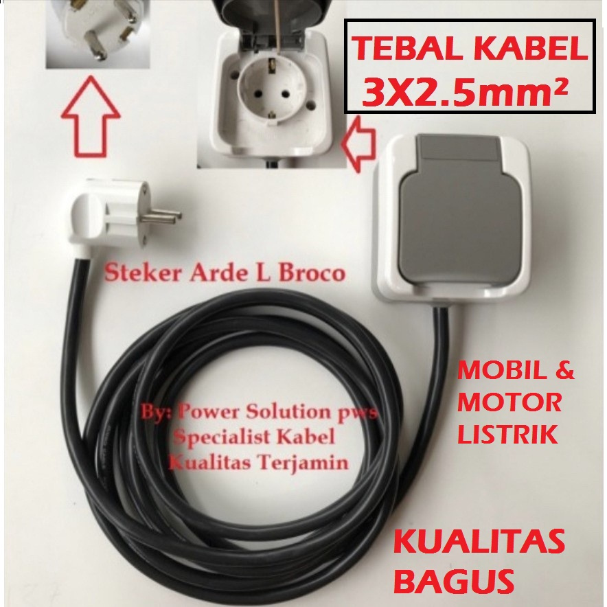 Jual Kabel Perpanjangan untuk Charger Mobil Listrik ( EV Charger ...