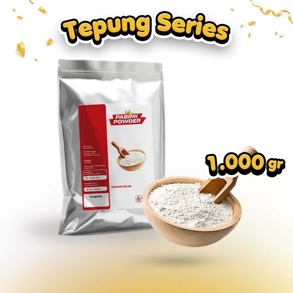 Jual Tepung Makanan Pabrik Powder 1000 gram | Shopee Indonesia