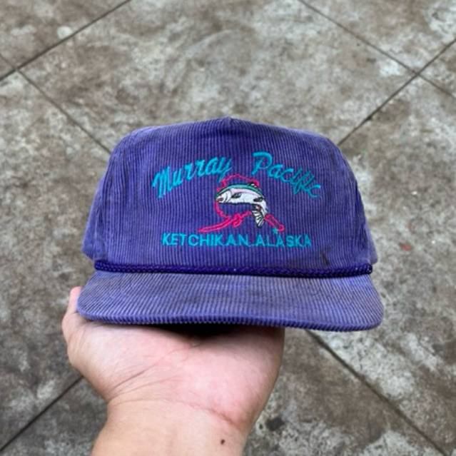 Jual Vintage Murray Pacu KETCHIKAN ALASKA CORDUROY ADJUSTABLE ROPE HAT ...