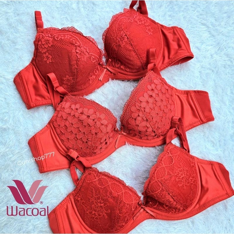 Jual BRA WACOAL RED LACE 32B 32C PAKAI KAWAT ADA BUSA IB 9150 A B C BH ...
