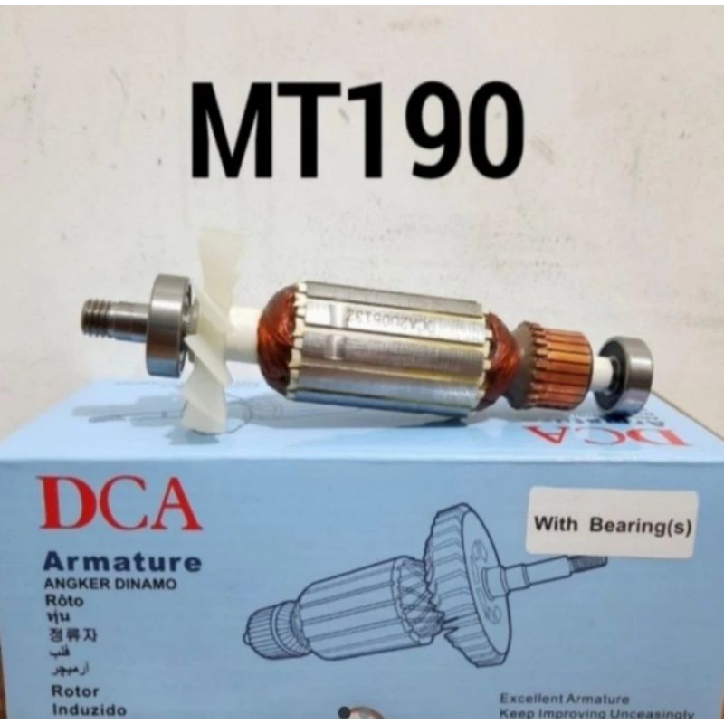 Jual Armature MT190 DCA with bearing Angker Mesin Serut/Planer Maktec ...