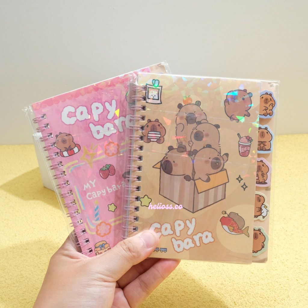 Jual BUKU STIKER CAPYBARA NOTEBOOK STIKER STICKER SPIRAL CAPYBARA ...