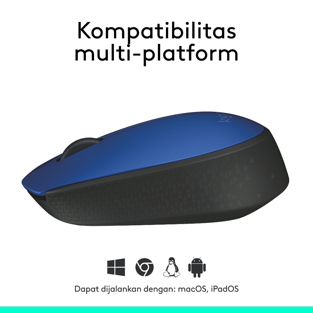 Logitech M171 Mouse Wireless untuk Windows, Mac, ChromeOS - Blue (7)