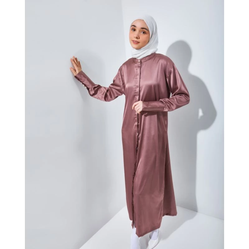 Abaya Silk mahogany