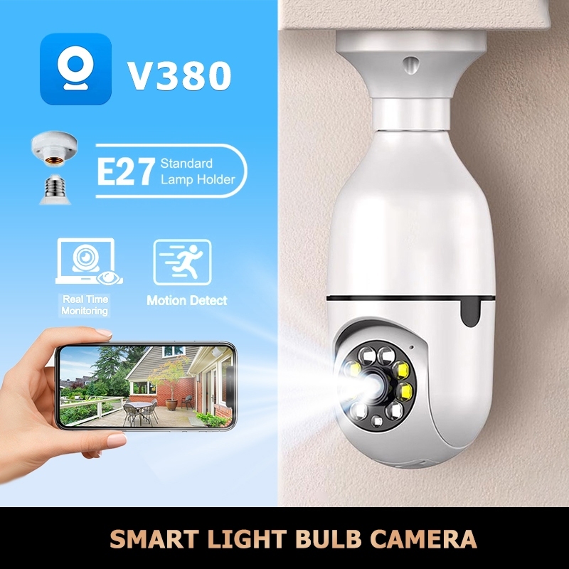 Jual CCTV Home Security IP Camera V360 PRO Smart WiFi Lampu 360 Degree ...