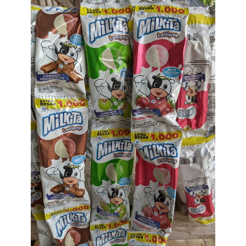 Jual Permen Milkita Lolipop 1 renceng isi 10pcs | Shopee Indonesia