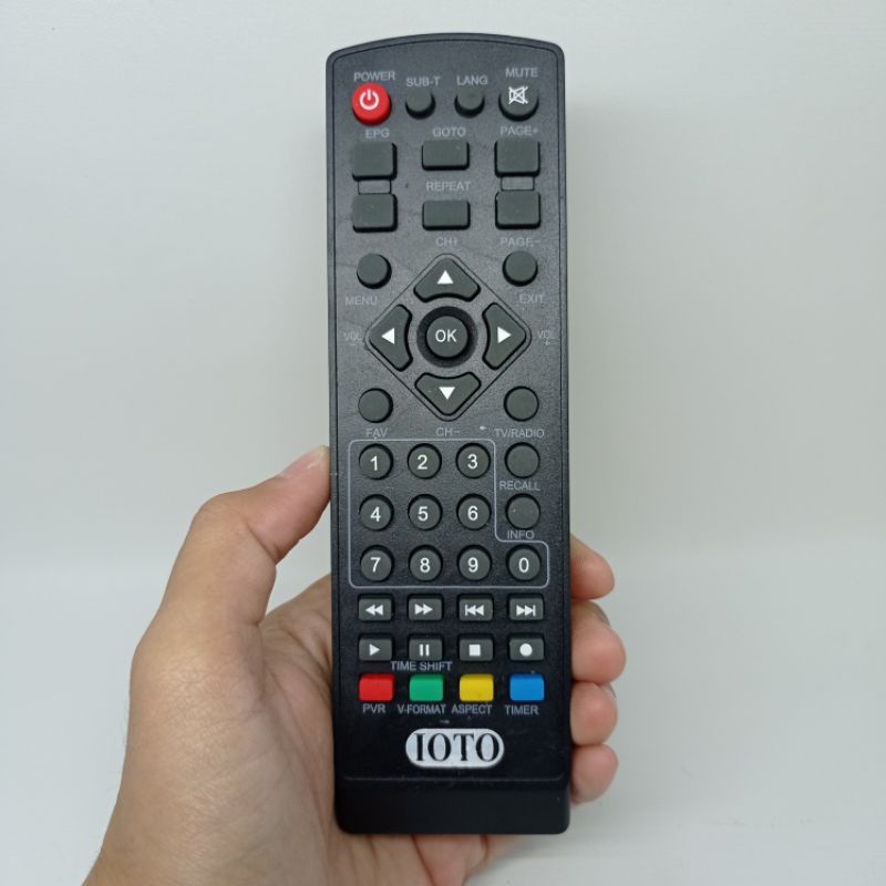 Jual Remote TV STB DVB-T2 Original Bergaransi IOTO Omega Digital Full ...