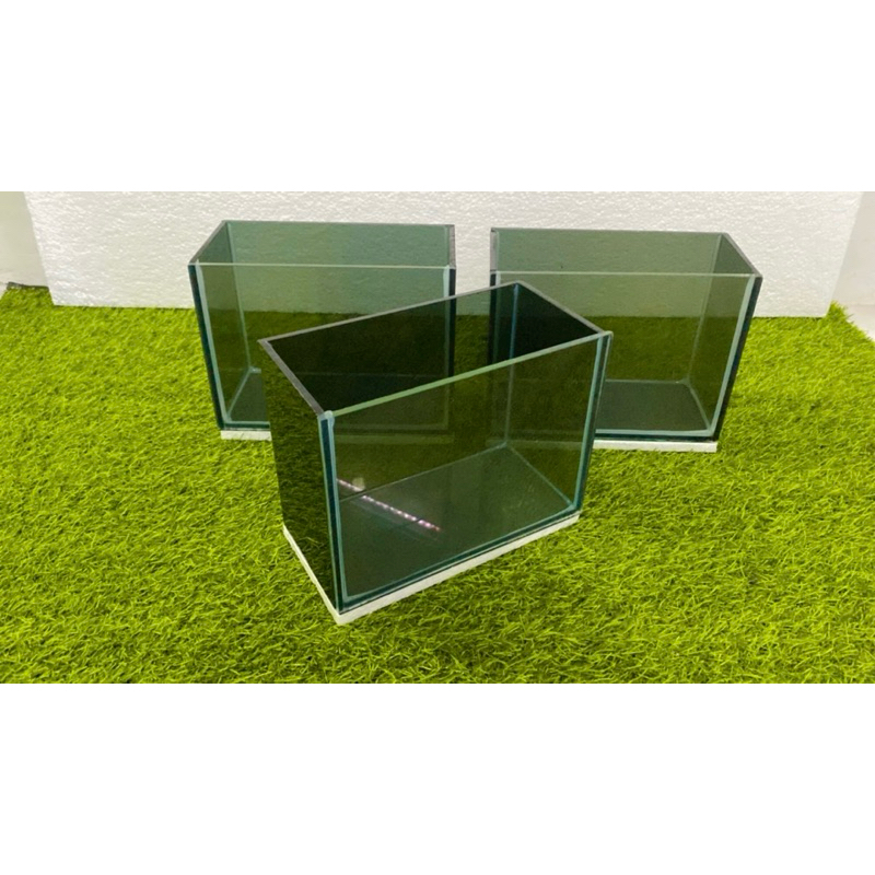 Jual aquarium mini ukur 20.10.15 kaca 5mm full riben depan bening ...