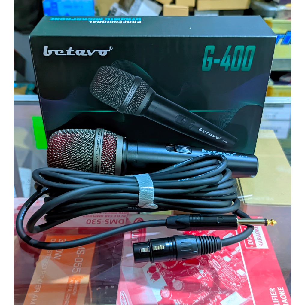Jual MICROFON MIC BETAVO G-400 VOCAL MICROPHONE SUPER PEKA | Shopee ...