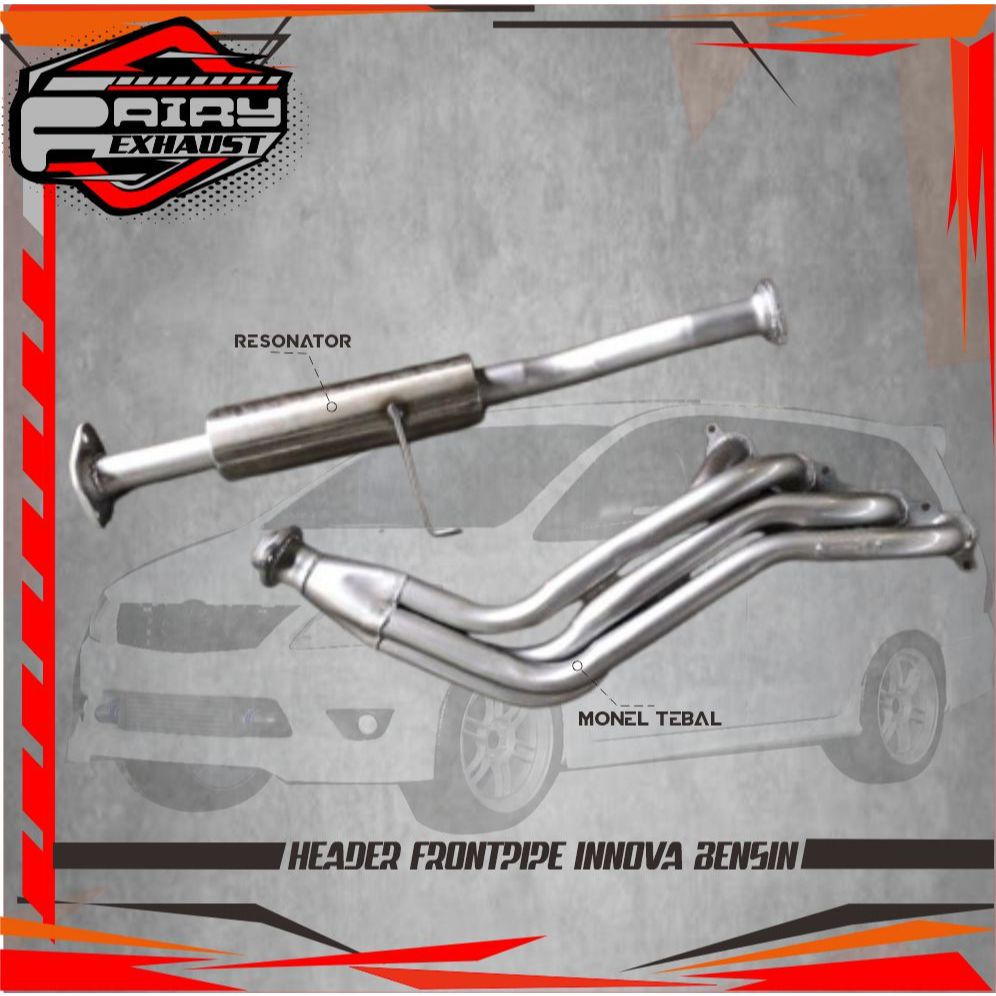 Jual HEADER DAN FRONTPIPE PLUS RESONATOR TOYOTA INNOVA BENSIN | Shopee ...