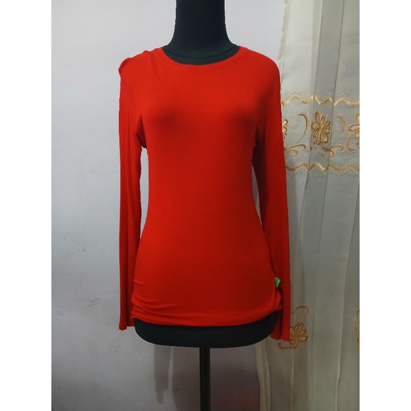Jual Manset Wanita Lengan Panjang Merah | Shopee Indonesia