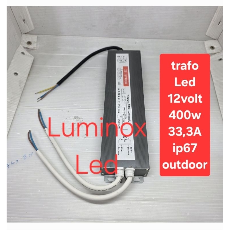 KSIBNW LED Trafo 12V 60W 5A Voeding Adapter IP67 Outdoor Waterdicht Transformator met Stekker, Driver 220V AC naar DC 12Volt Constantespanning