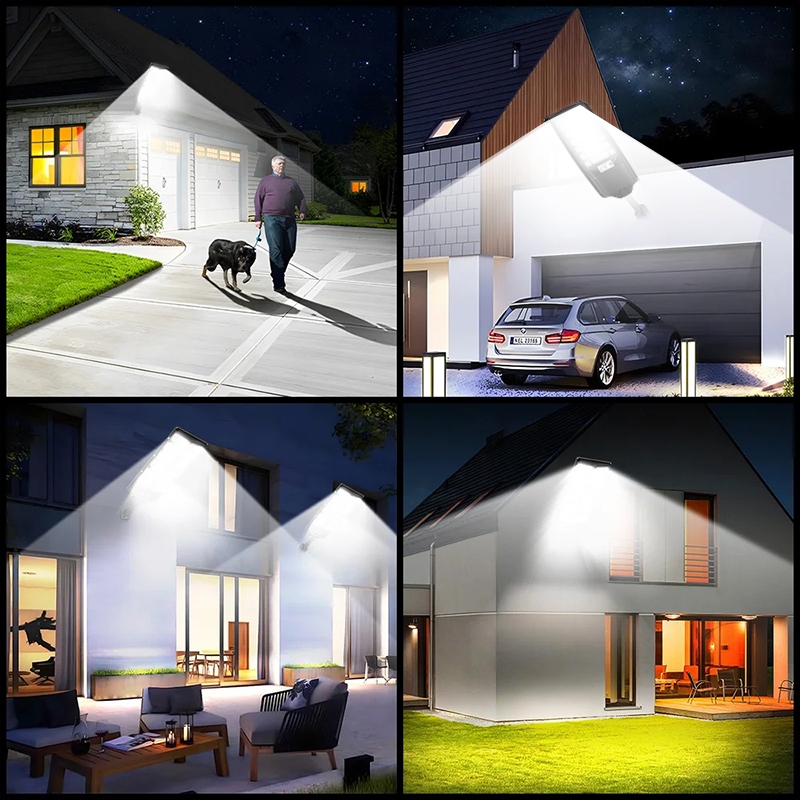 Jual COD Lampu LED Tenaga Surya Super Terang 1200W – Sensor Radar ...
