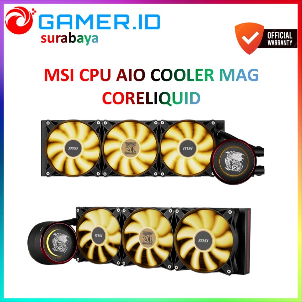 Jual MSI CPU AIO COOLER MAG CORELIQUID E360 ARGB MONSTER HUNTER EDITION ...