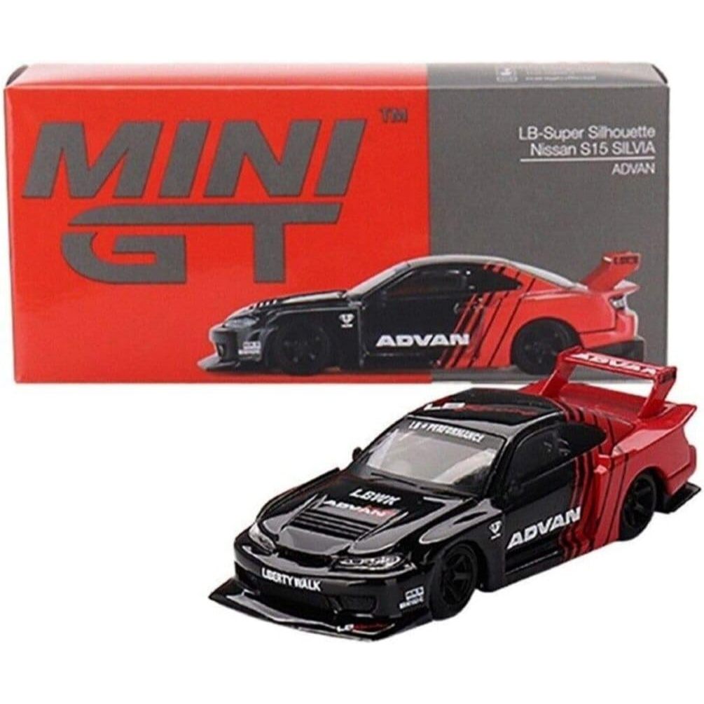 Figurine Nissan Silvia S15 LB Super Silhouette - Advan - Mini GT 1:64 - Neuf Collec' !