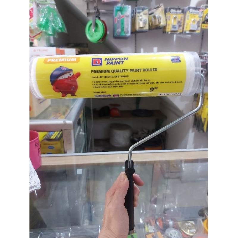Jual NIPPON KUAS ROLL PREMIUM QUALITY PAINT ROLLER 9" | Shopee Indonesia